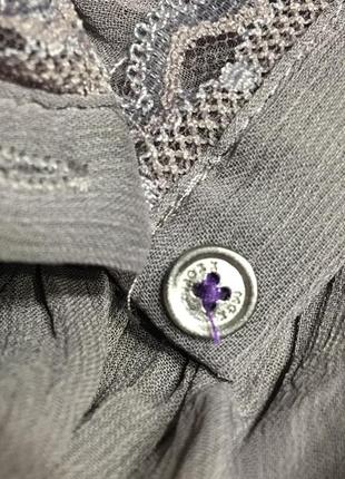 Нежная красивая блузка  жатая шифоновая с кружевом размер 403 фото