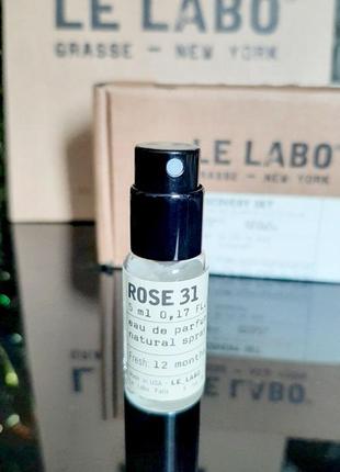 Le labo rose 31💥оригинал миниатюра travel mini 5 мл не полная 3 мл цена за 1 мл5 фото