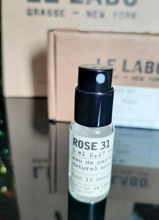 Le labo rose 31💥оригинал миниатюра travel mini 5 мл не полная 3 мл цена за 1 мл6 фото