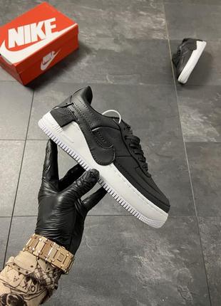 Nike air force low jester black (черный) 36-37-38-39