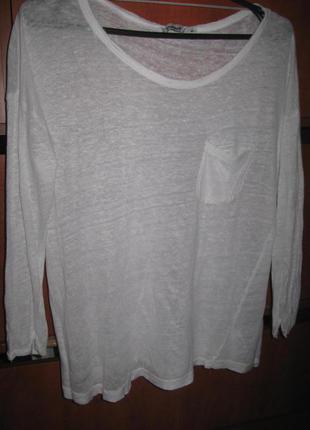 Реглан лён белый