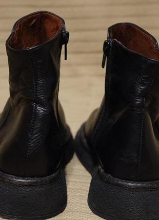 Комфортные черные кожаные полусапожки kevin shoes бельгия 36 р.9 фото