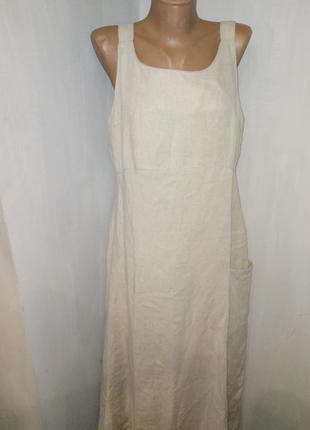 Р 44  платье лен эко ткань pinion made in italy