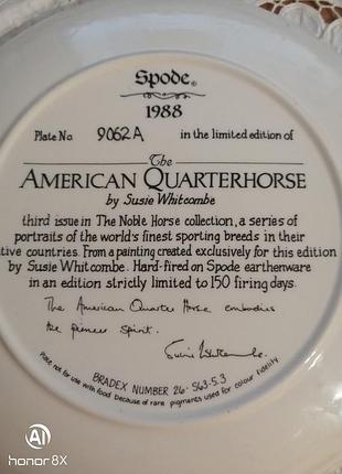 Тарелка spode usa 3