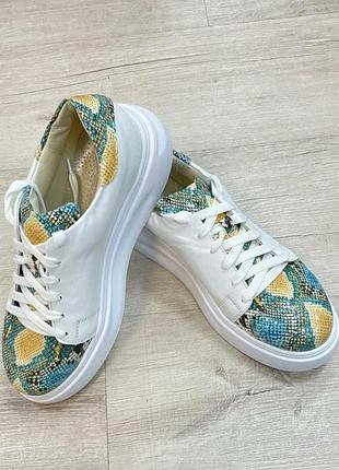 Кеди cool rst 😎 премиум с цветной молнией кожа натуральная