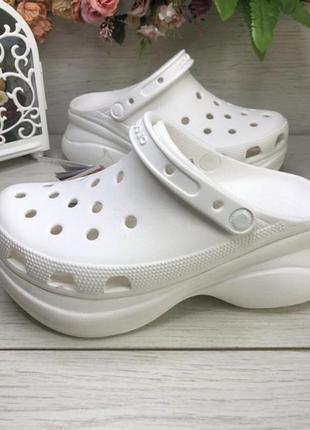 Скидка!!! crocs women's classic bae clog,кроксы классик на платформе5 фото