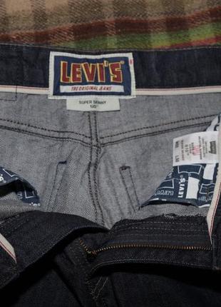 Джинси levis 510 511 super skinny slim raw denim денім jeans3 фото