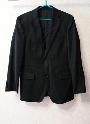 Пиджак мужской классический от hugo boss 46 размер шерсть1 фото