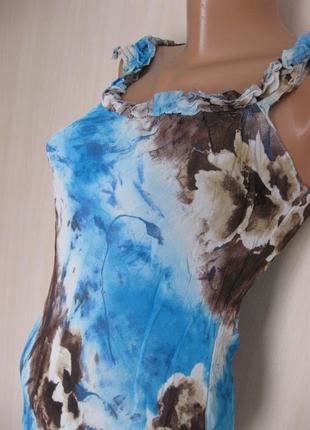 Легкий длинный шифоновый сарафан платье в обтяжку по фигуре lovie paris, made in france, км08694 фото