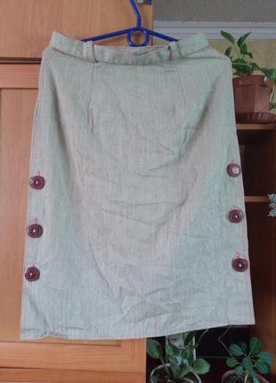 Интересная юбка цвета хаки