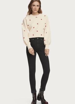 Женские стрейчевые скинни джинсы maison scotch haut high-rise skinny