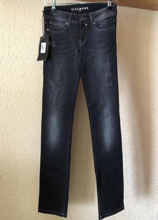 Женские прямые джинсы от richmond denim (италия), оригинал.