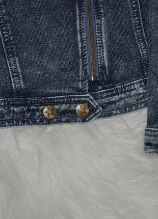 Стильная косуха, пиджак под джинсу nutmeg для девочки5 фото