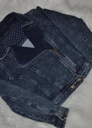 Стильная косуха, пиджак под джинсу nutmeg для девочки