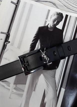 Ремень женский кожаный в стиле yves saint laurent