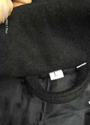 Підлозі двобортне пальто на синтепоні в діловому стилі шерсть5 фото