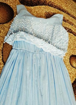 Ніжне голубе плаття roxelan4 фото