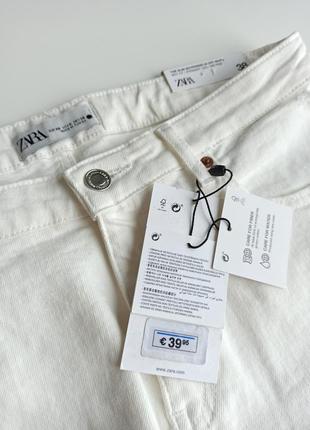 Красивые стильные белые джинсы zara премиум - коллекции9 фото