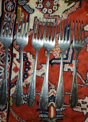 Вилки срср 6 штук. нержавіюча сталь