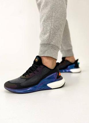 Мужские кроссовки adidas alphaboost black/blue