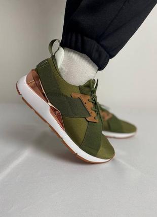 Жіночі кросівки puma muse green2 фото