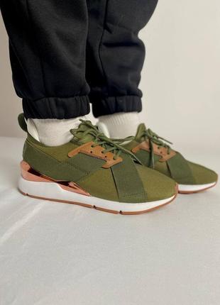 Жіночі кросівки puma muse green7 фото