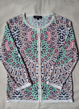 40%льон блуза кофточка caroll paris