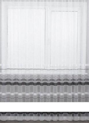 Гардина сетка в монохромные полосы