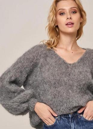 Светр оверсайз з вспушенной шерсти альпака4 фото