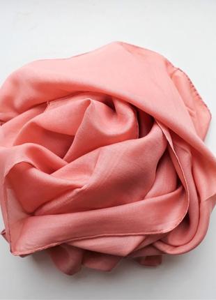 Платок женский хлопковый цвет розовый турецкий2 фото
