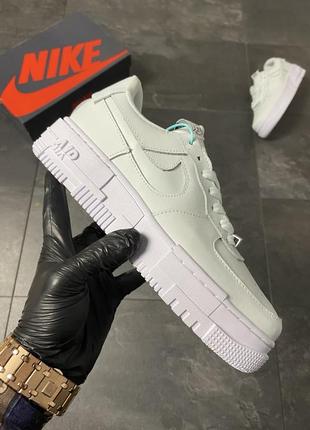 Nike air force 1 pixel ghost aqua (блакитний) 36-37-38-39-40