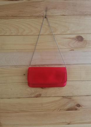 Сумочка клатч accessorise кораловая червона