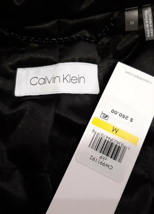 Пальто с капюшоном на молнии из искусственного меха гепарда!  calvin klein !4 фото