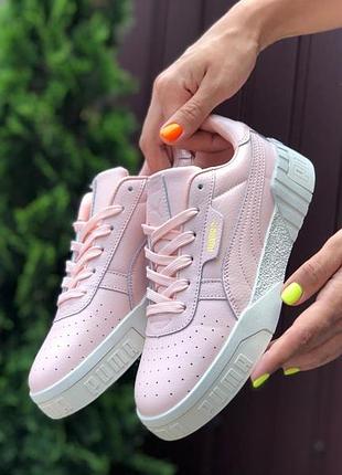 Puma cali🆕шикарные женские кроссовки🆕пудровые кожаные кеды пума🆕жіночі кросівки🆕на весну