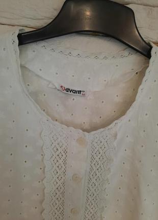Лёгкая блузка с кружевом3 фото