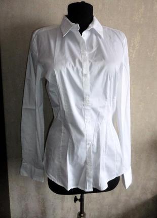 Стильная белая блуза ,рубашка sixth sense