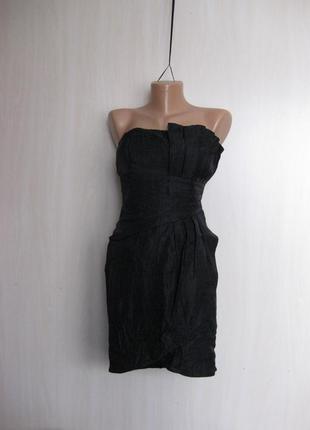 Суперское нарядное силуэтное платье по фируге h&m 34eurо/4us км0875 маленькое черное платье на запах5 фото