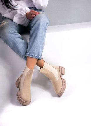 Женские ботинки  материал: натуральная замша внутри утеплитель - байка8 фото