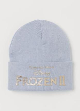 3-4/4-8/8-12 л h&m фірмова нова подвійна шапка дівчинці холодне серце disney frozen1 фото