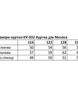 Куртка вестес для дівчат "моніка"3 фото