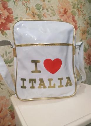 Лакована сумка i ♥️ italia