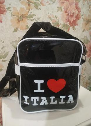Лакированная сумка i♥️ italia
