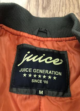 Бомбер juice generation куртка хакі оранж стильна молодіжна3 фото
