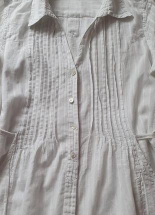 Рубашка длинная с серебряной нитью легкая на длинний рукав10 фото