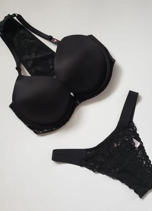 Бюстгальтер р. 70е і трусики (комплект) victorias secret 🔥акція! 🔥отримай знижку 7%