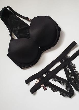 Бюстгальтер р. 70е і трусики (комплект) victorias secret 🔥акція! 🔥отримай знижку 7%