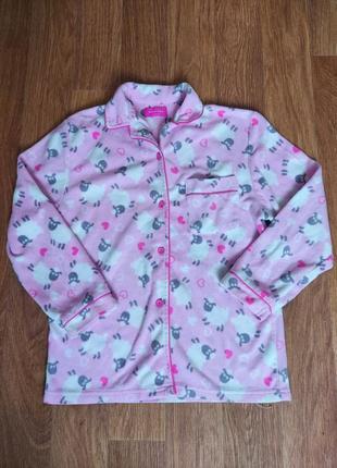 Красивая мягенькая флисовая кофточка /пижама на девочку 10-12 лет