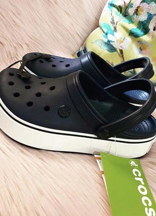 Скидка! crocs platform, кроксы сабо на платформе