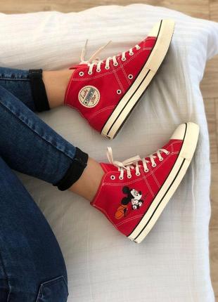 Кеди жіночі конверс converse all star mickey Shoes10 фото