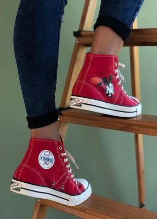 Кеди жіночі конверс converse all star mickey Shoes9 фото